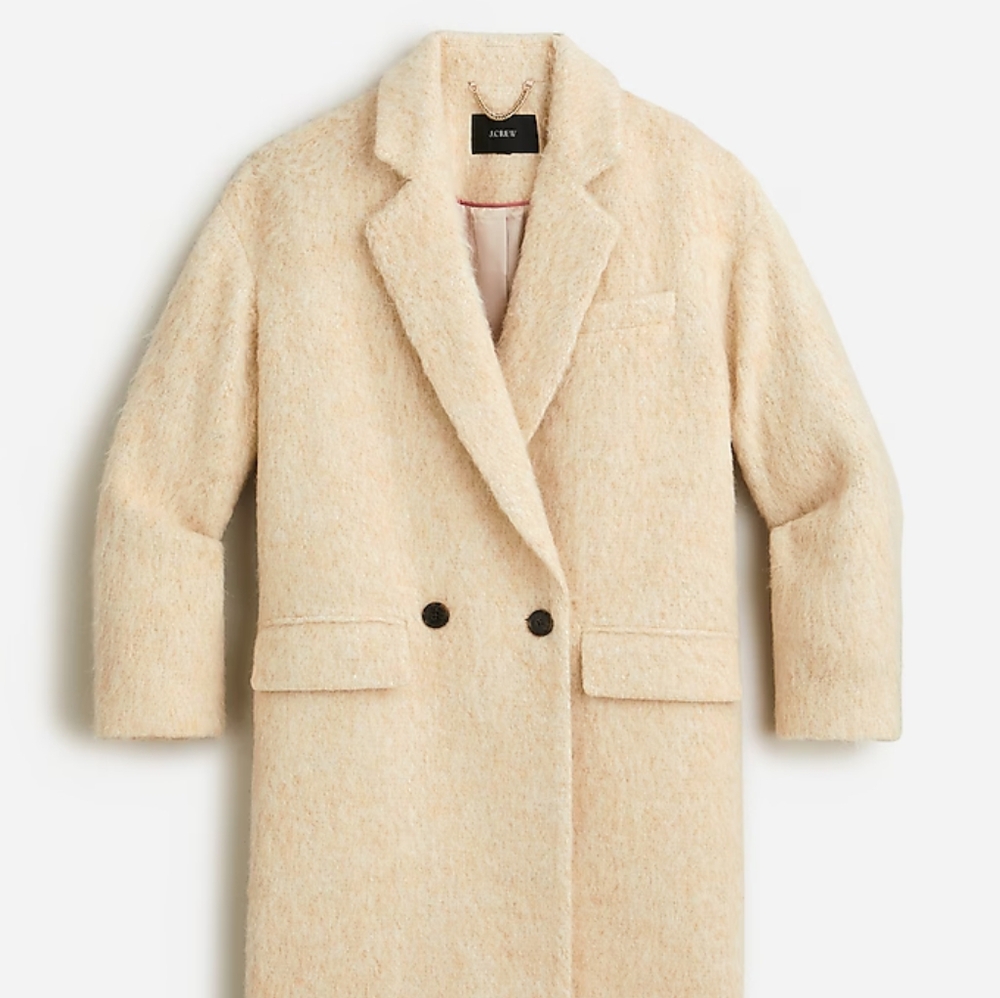 JCrew Daphne Topcoat in Italian Boiled Wool - S
